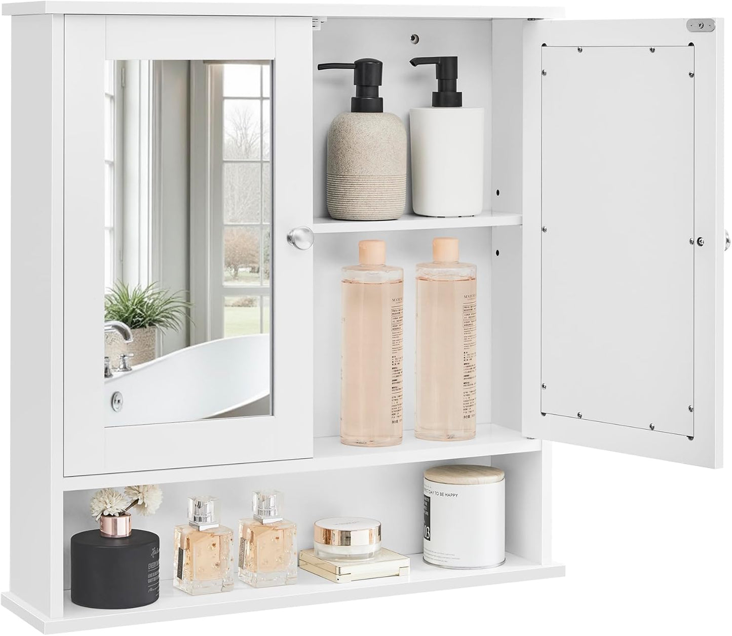 VASAGLE Cabinet with Mirror LHC002