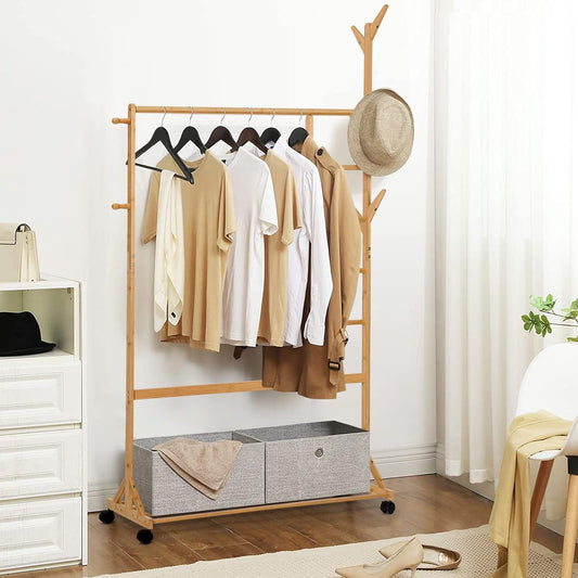 Bamboo Clothes Rack