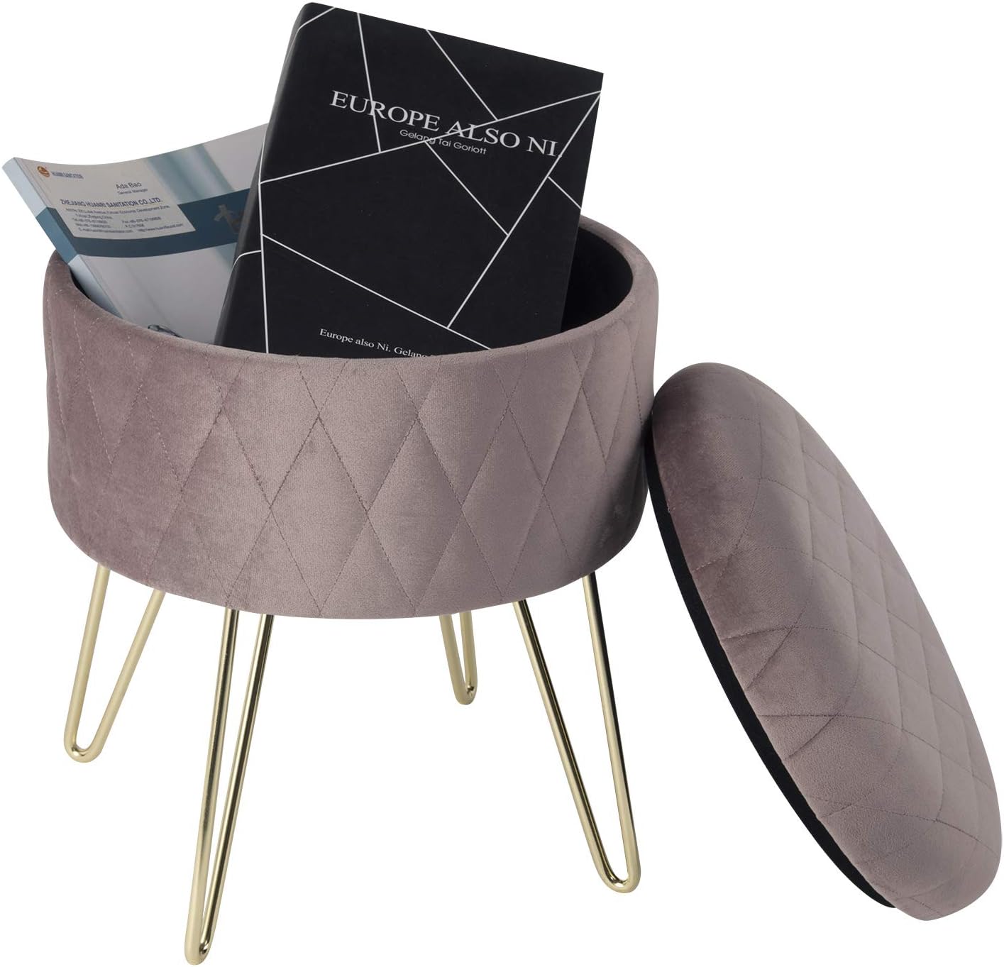 WOLTU Storage Ottoman Chair Stool