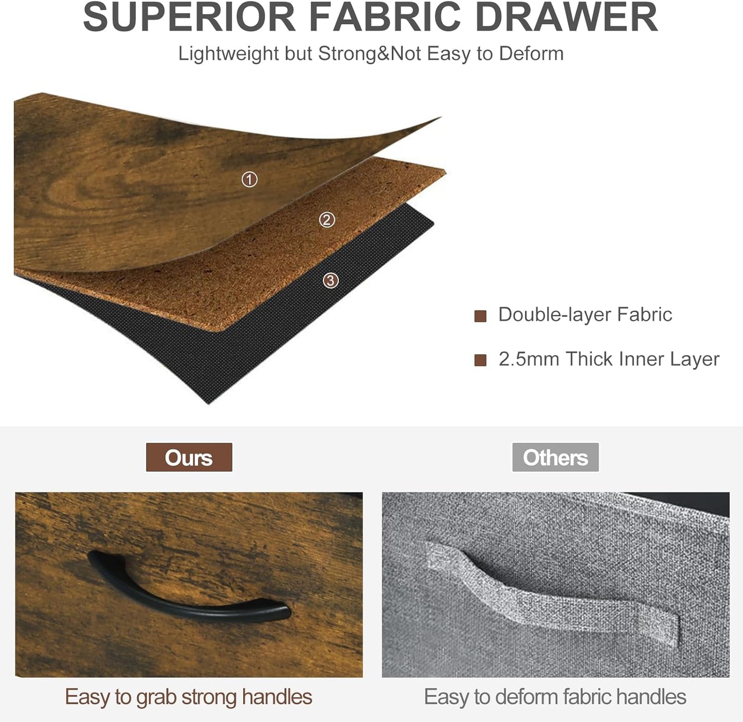 WOLTU Chest of Drawers SSK005HOV