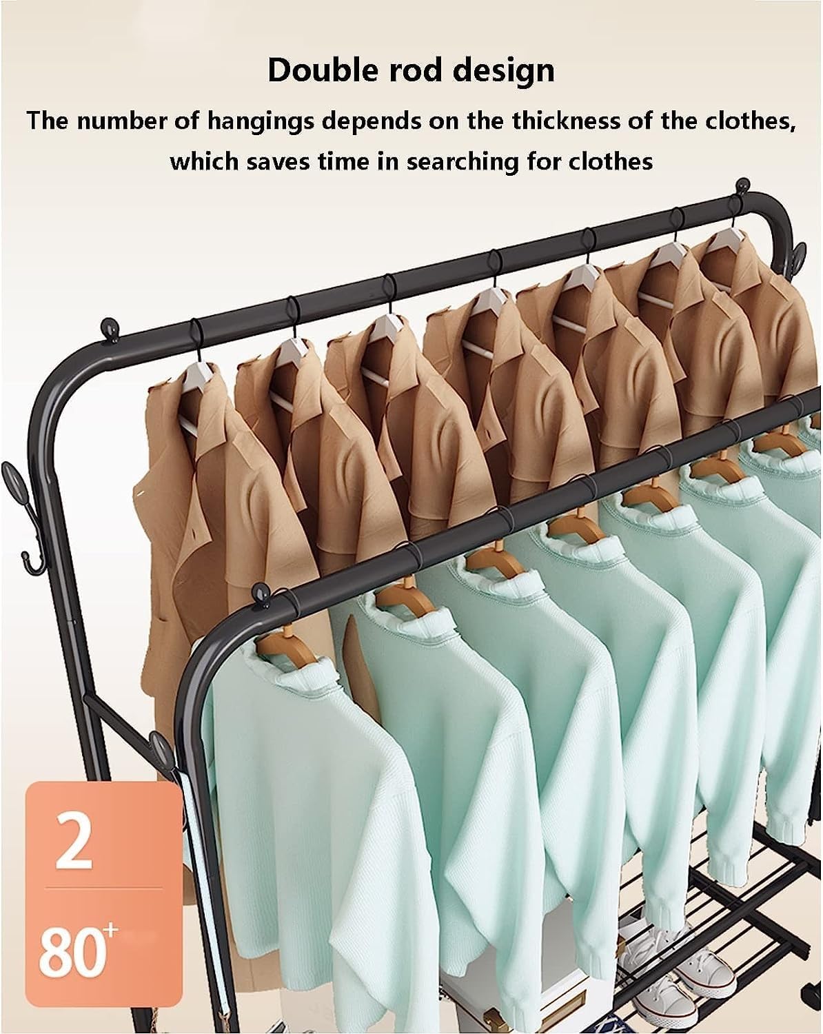 Double Clothes Rack