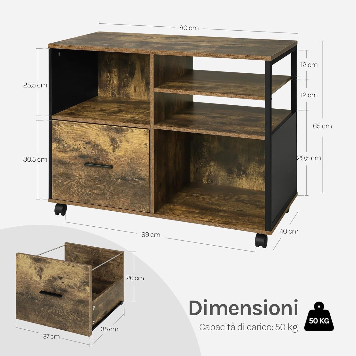 WOLTU Office Cabinet ASK05HOV