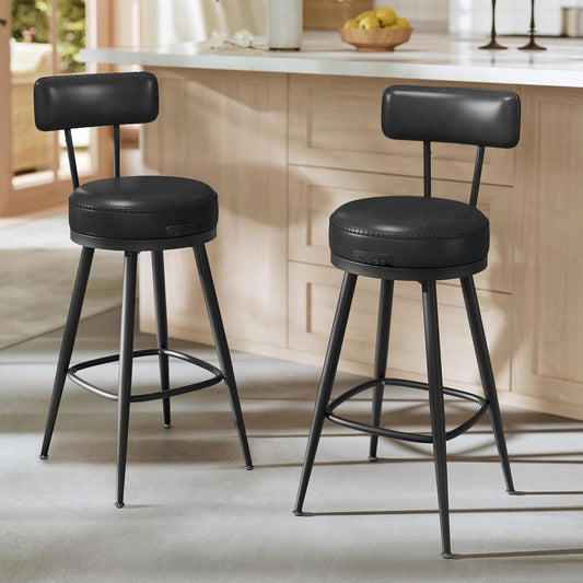 VASAGLE Set of 2 Bar Stools