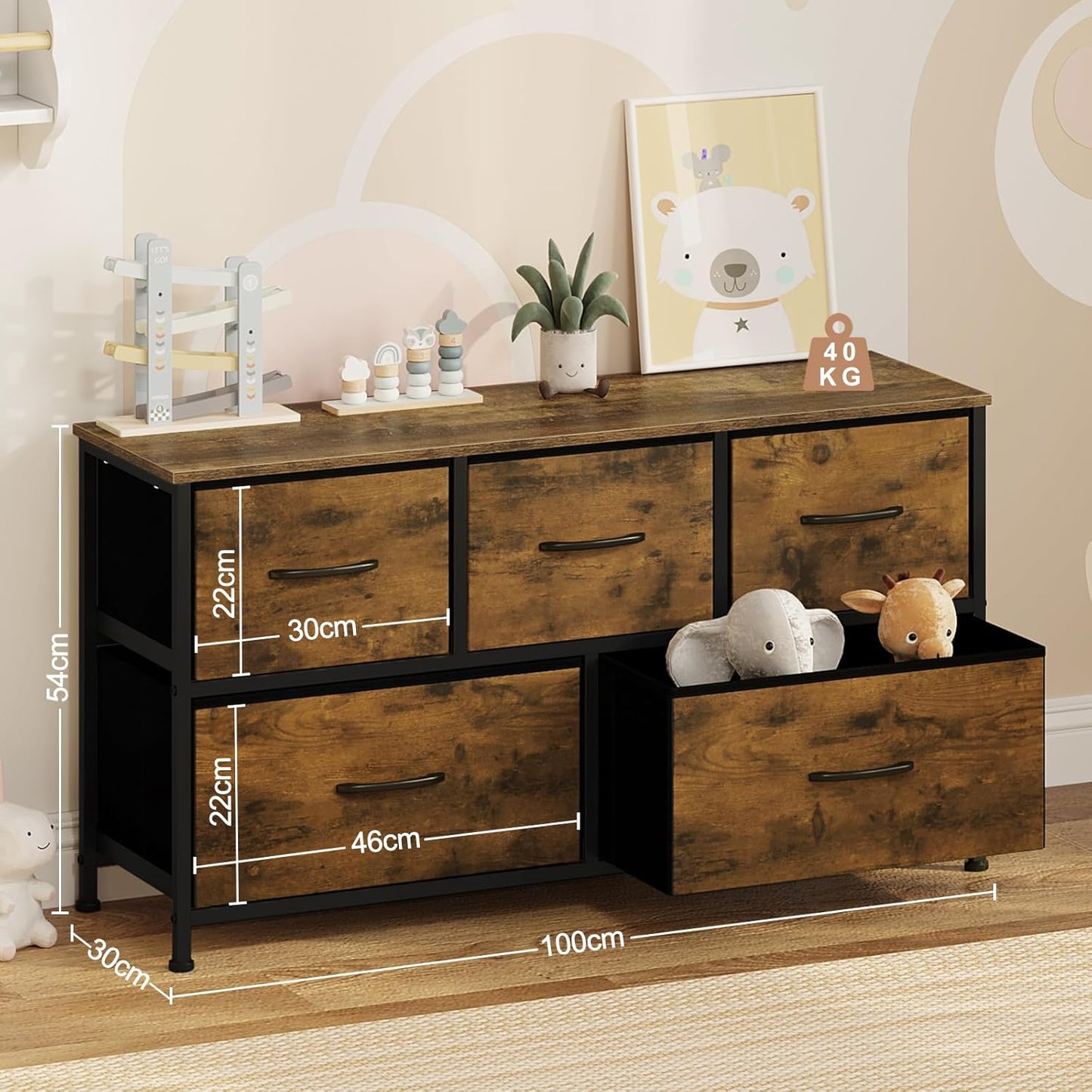 WOLTU Chest of Drawers SSK005HOV