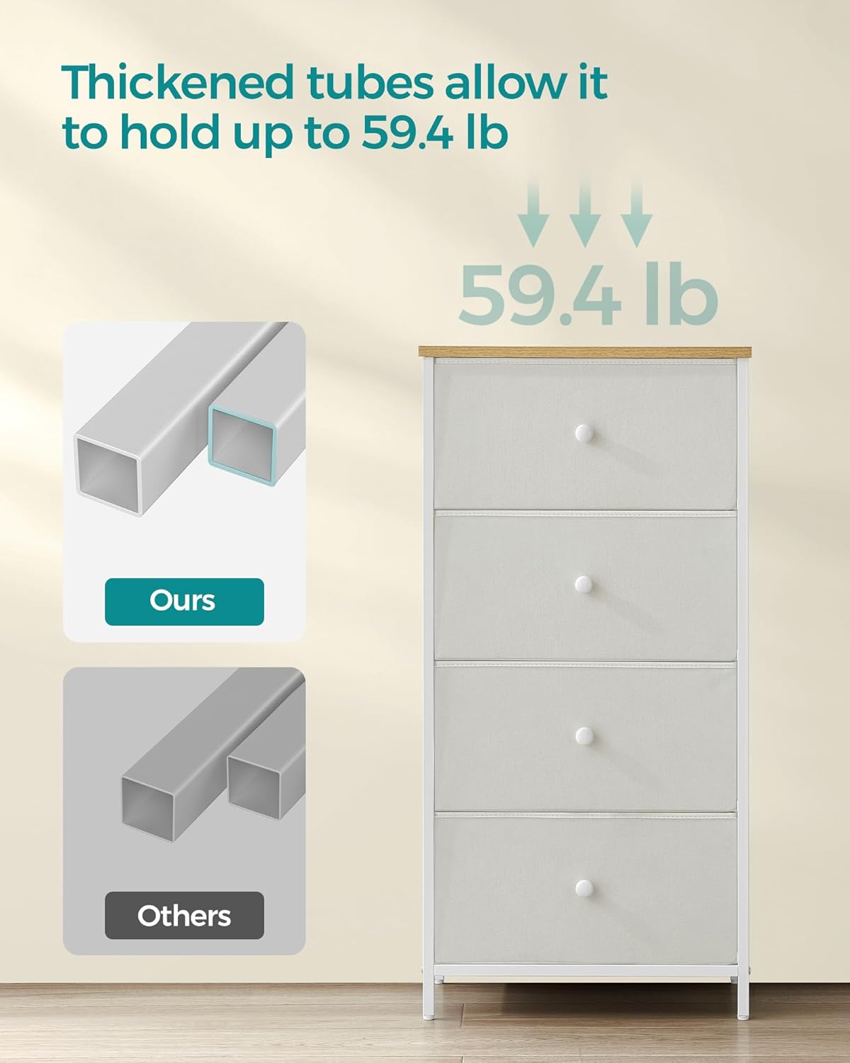 SONGMICS Dresser for Bedroom