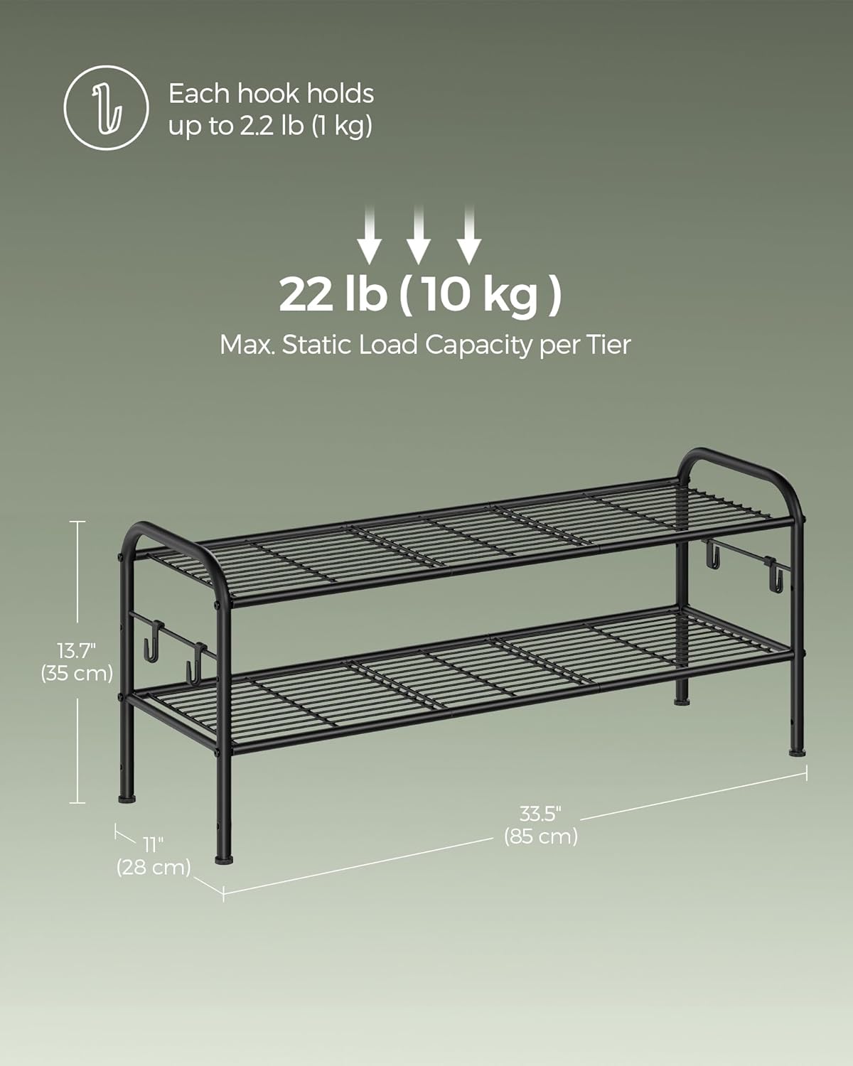 SONGMICS Shoe Rack LMR128B01