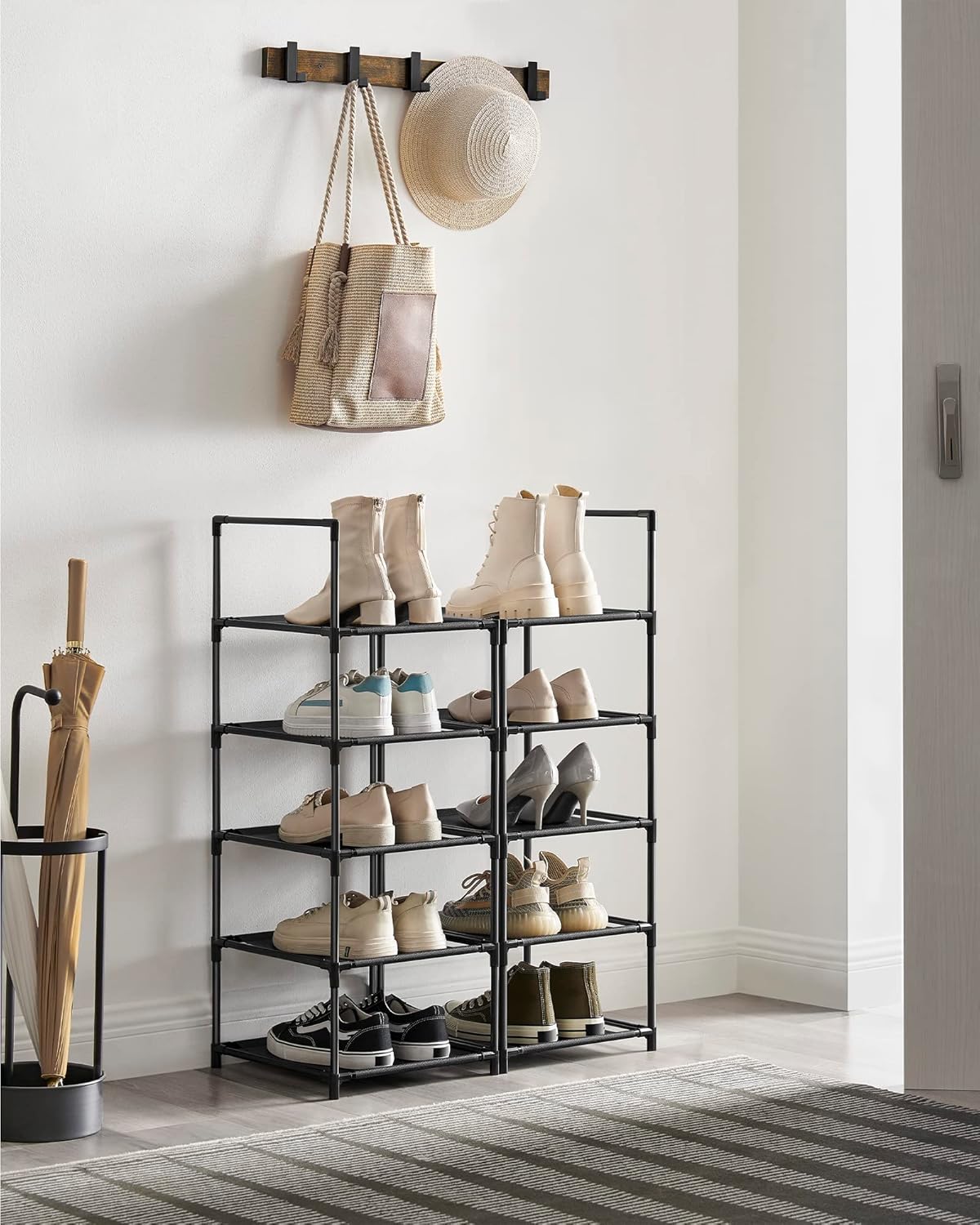 SONGMICS 10-Tier Shoe Rack LSR110B02