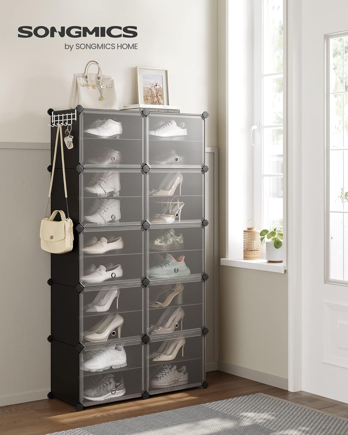 SONGMICS Interlocking Shoe Rack LPC035B01