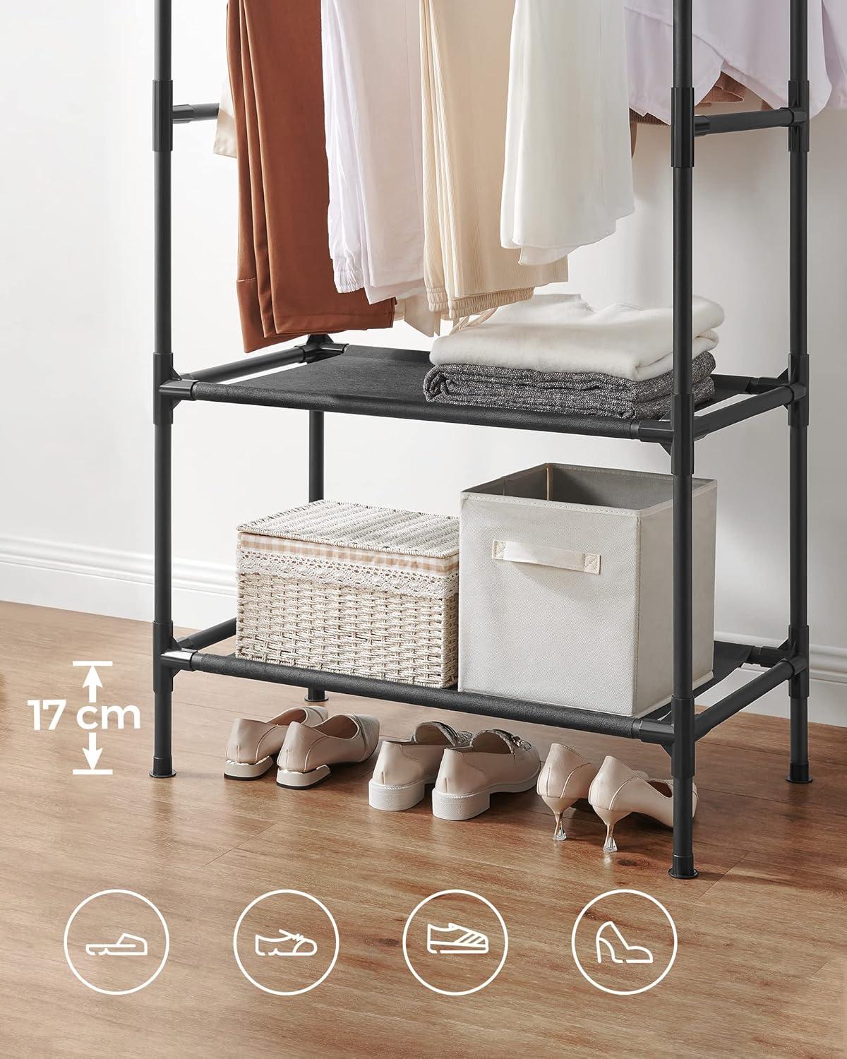 SONGMICS Clothes Rail RDR001B02