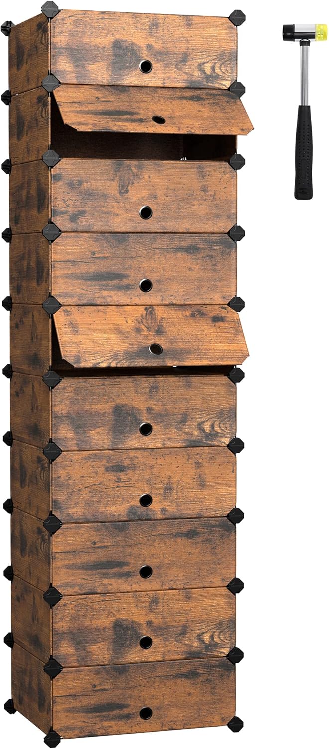 SONGMICS Interlocking Shoe Rack LPC010A01