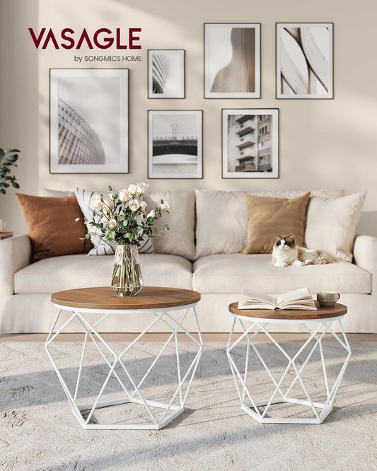 VASAGLE Set of 2 Coffee Table LET040K41