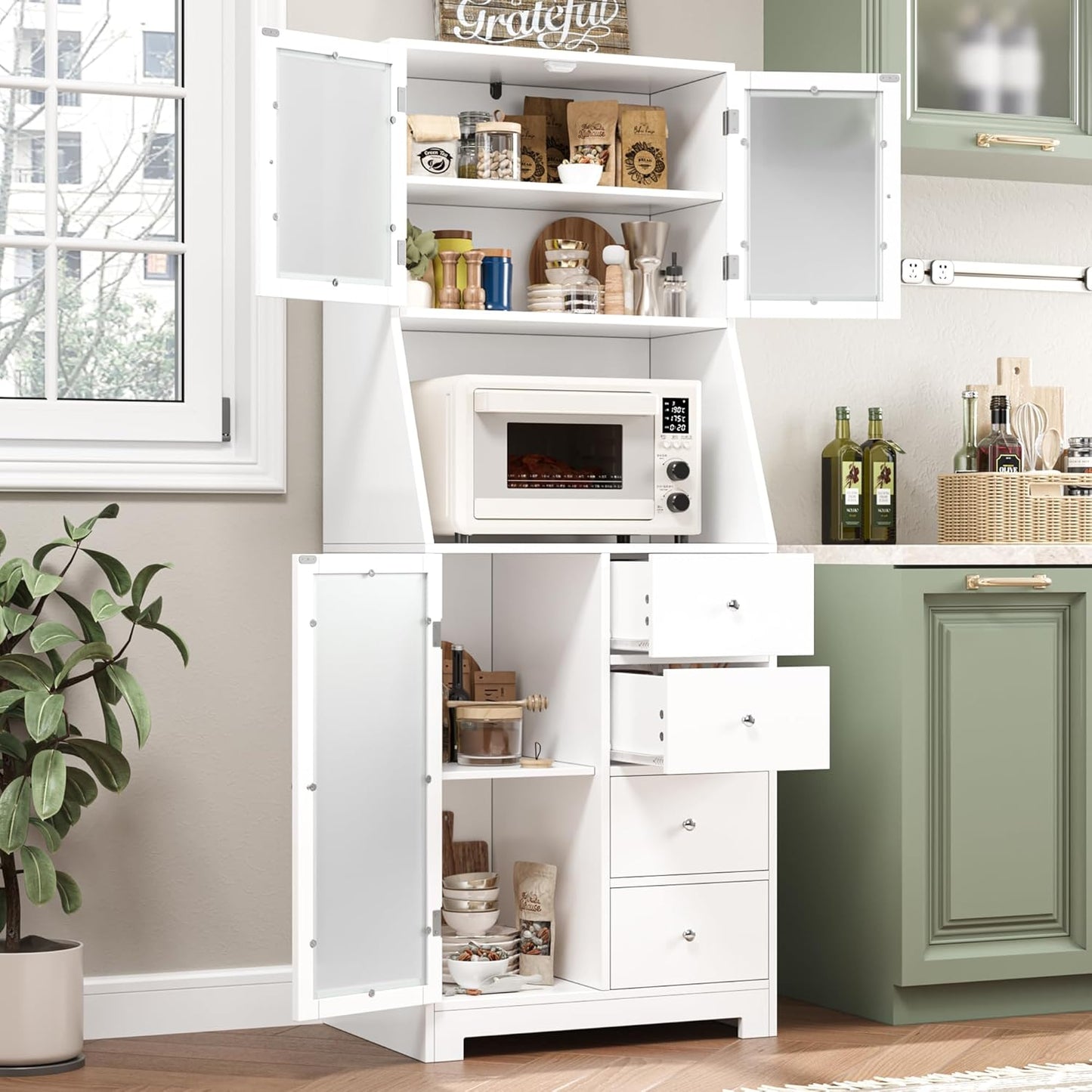 Kitchen Pantry Storage Cabinet