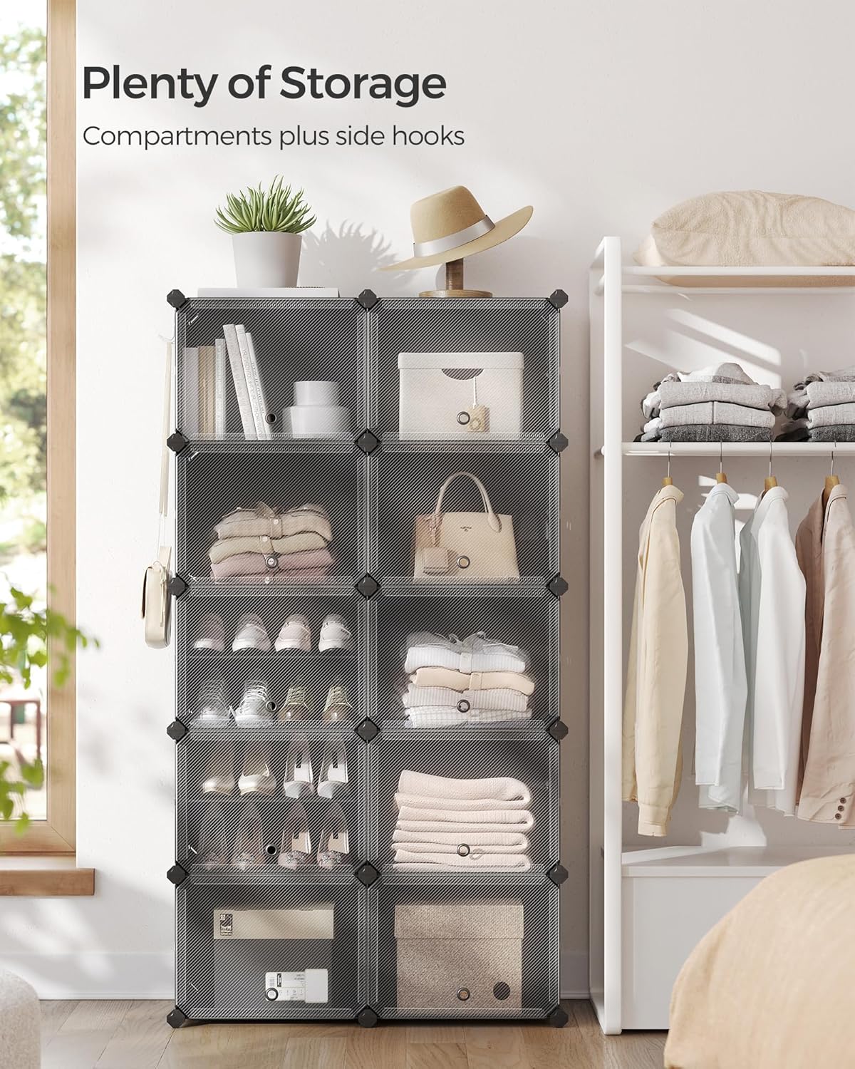 SONGMICS Interlocking Shoe Rack LPC035B01