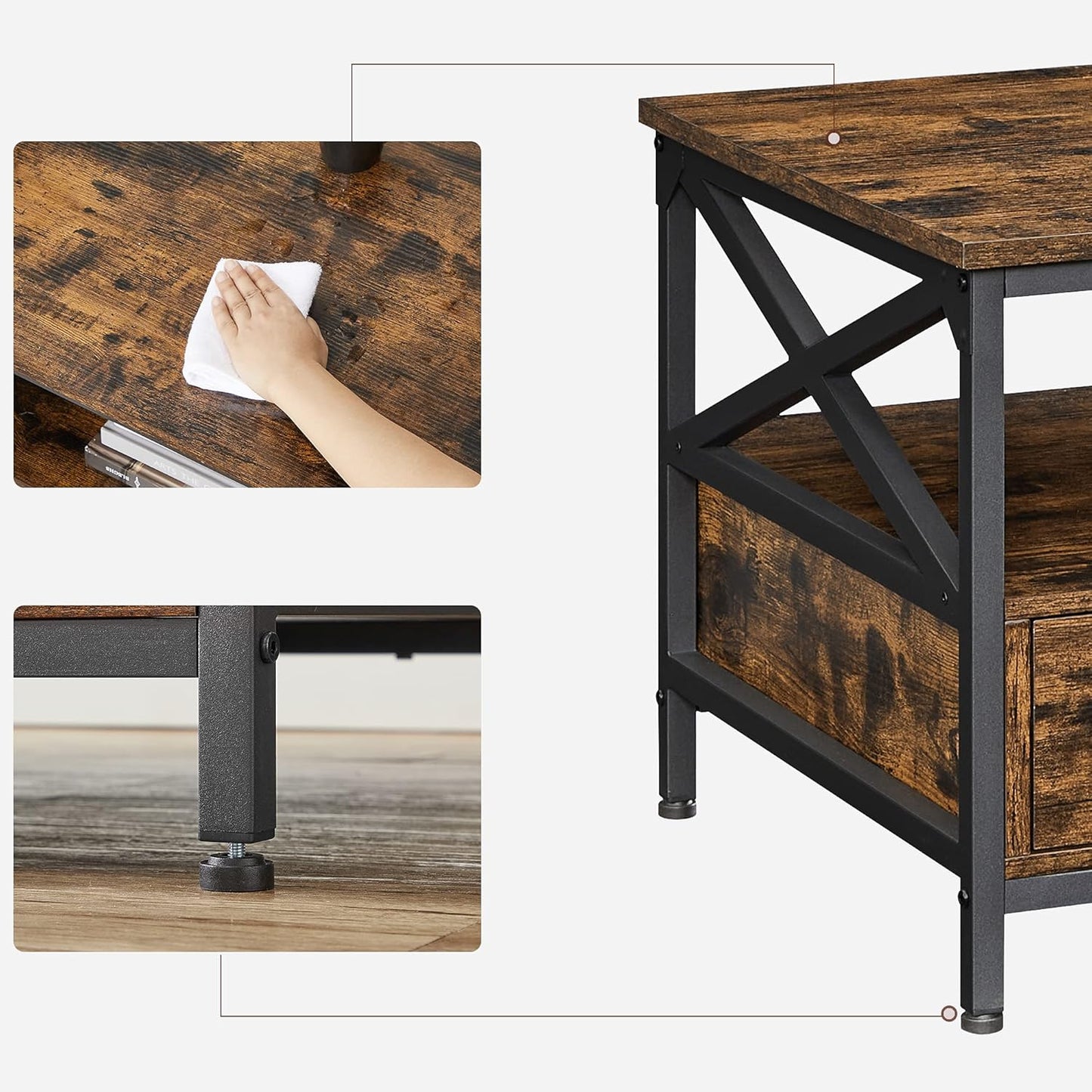 VASAGLE Coffee Table LCT201B01V1