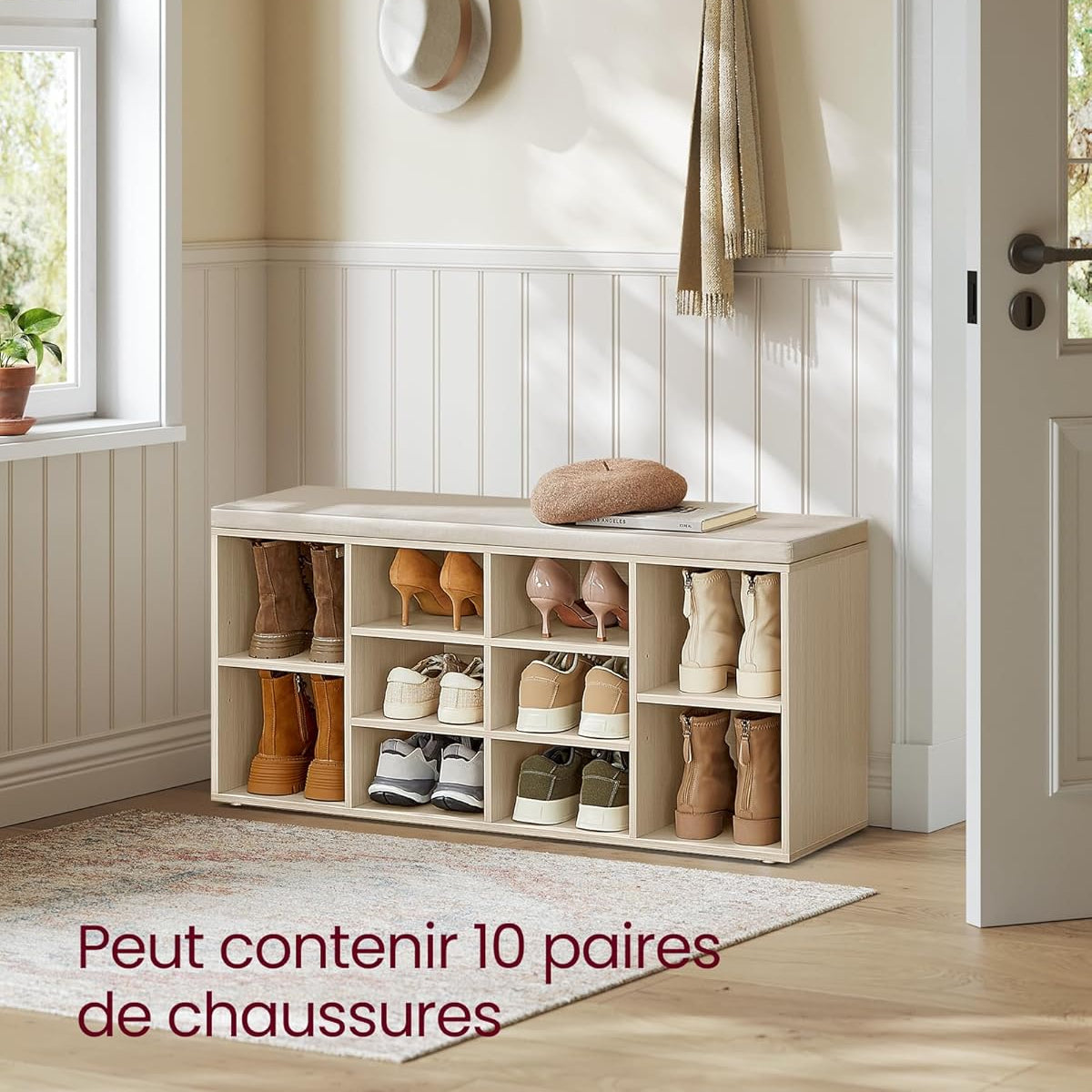 VASAGLE Shoe Bench LHS010K03