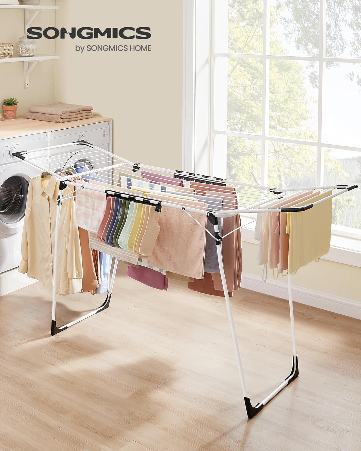 SONGMICS Clothes Drying Rack LLR518G01
