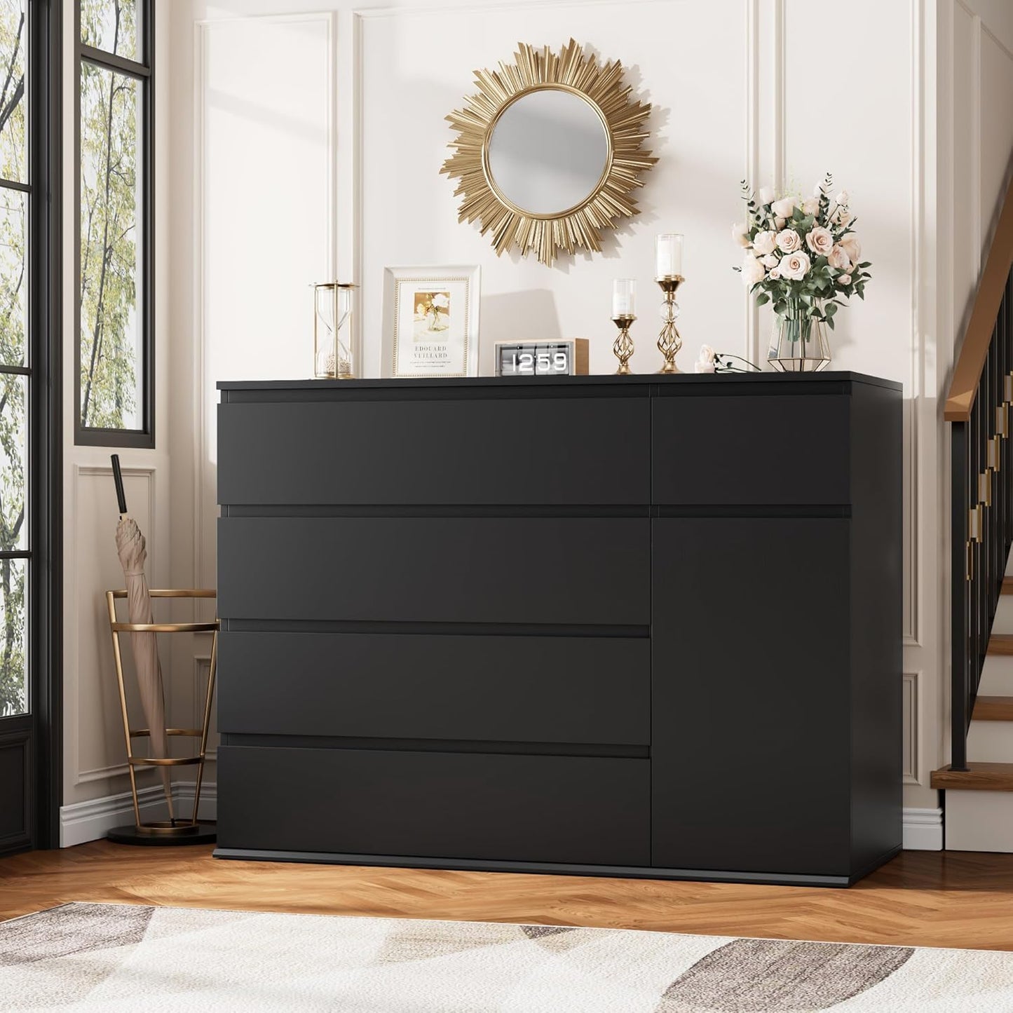 5 Drawer Modern Dresser