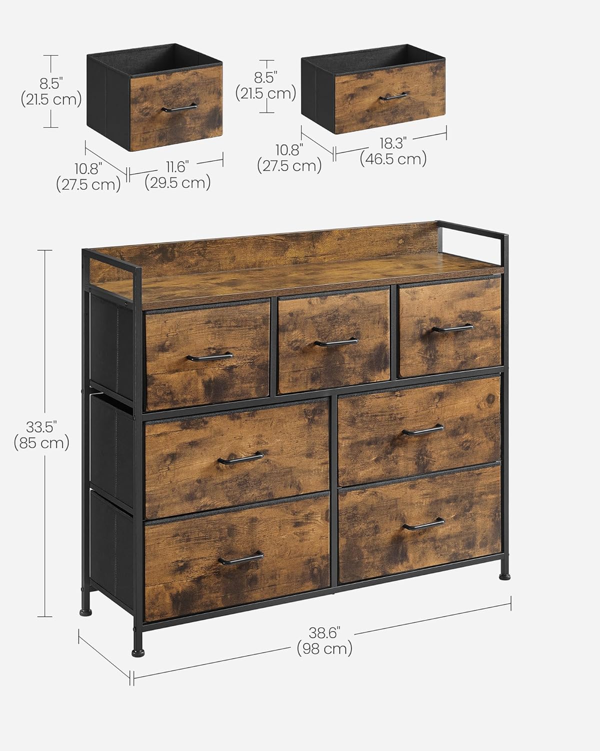 SONGMICS Chest of Drawers LTS137B01