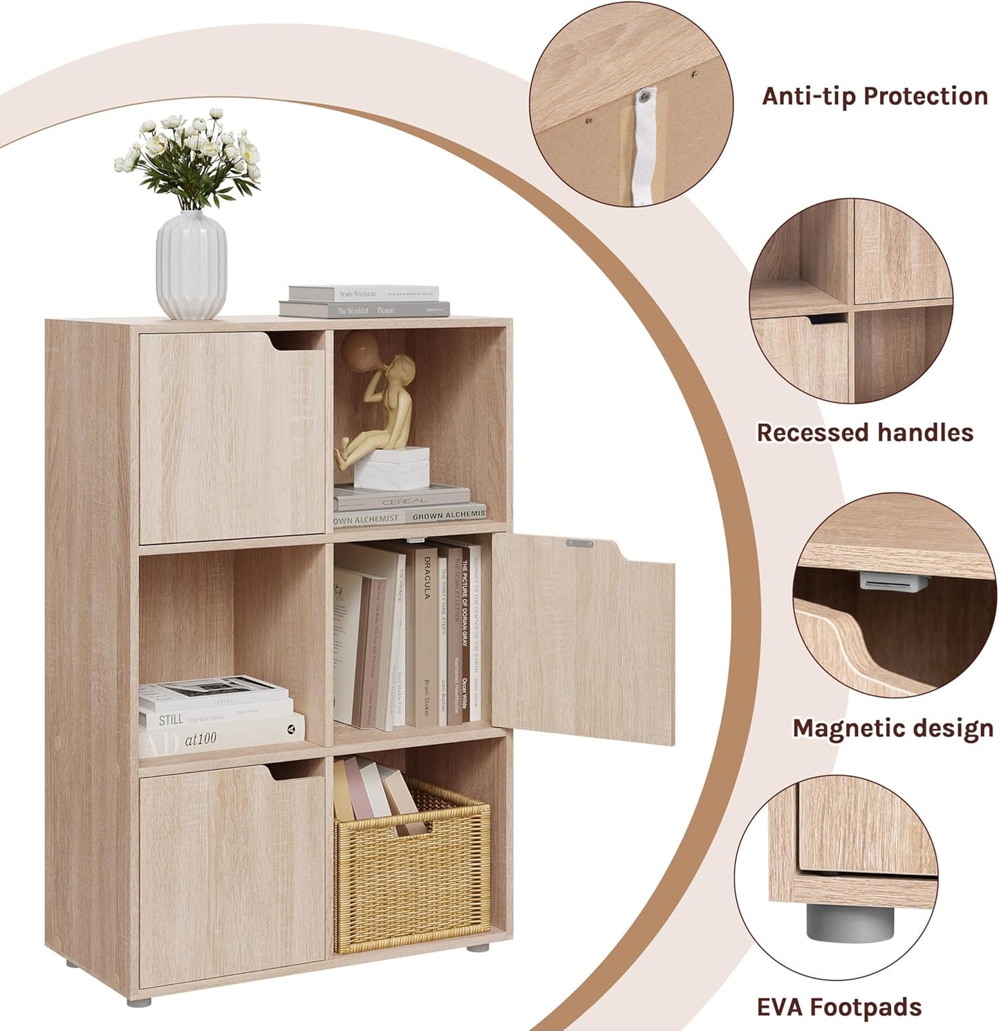 WOLTU Bookcase for living room