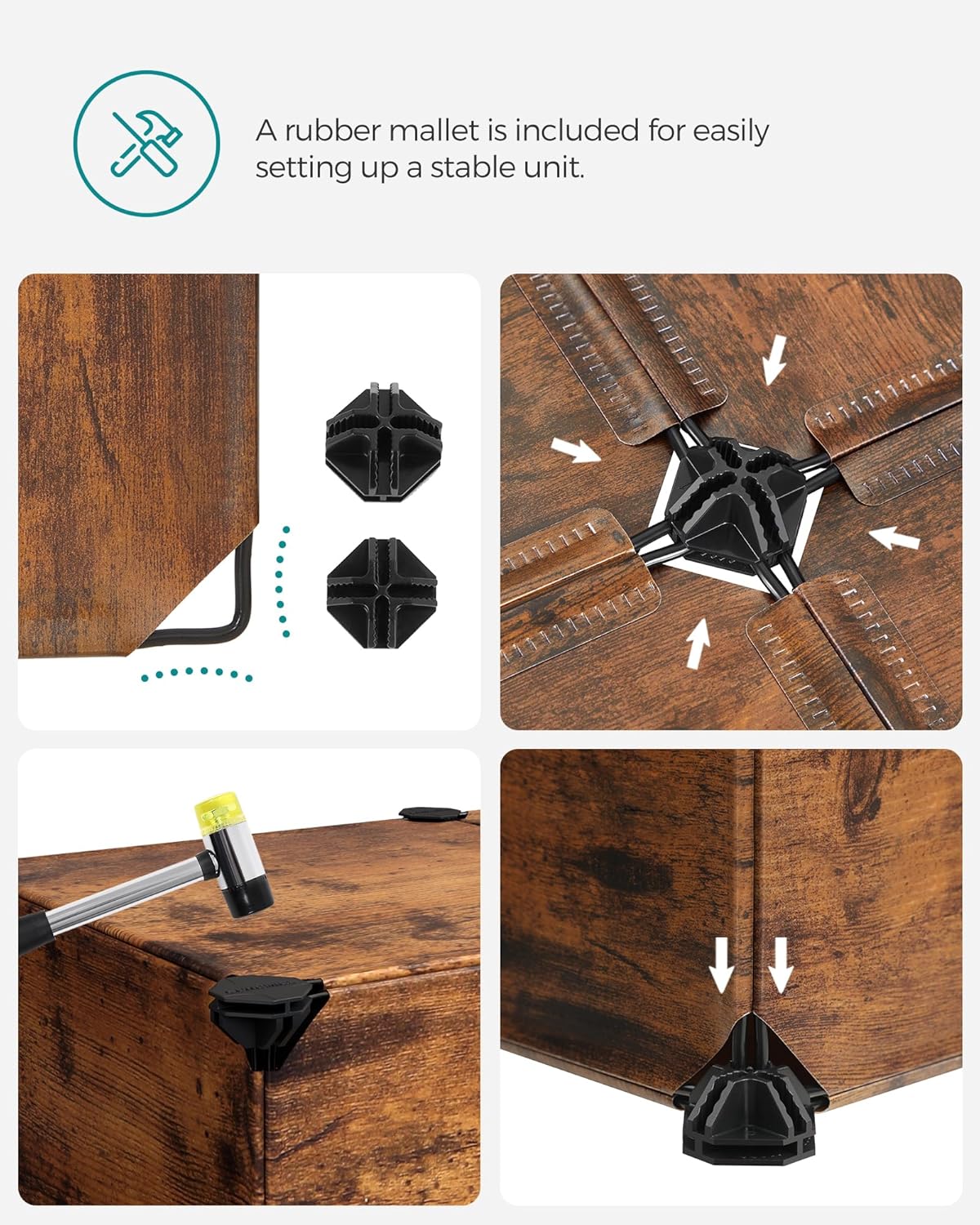 SONGMICS Interlocking Shoe Rack LPC010A01