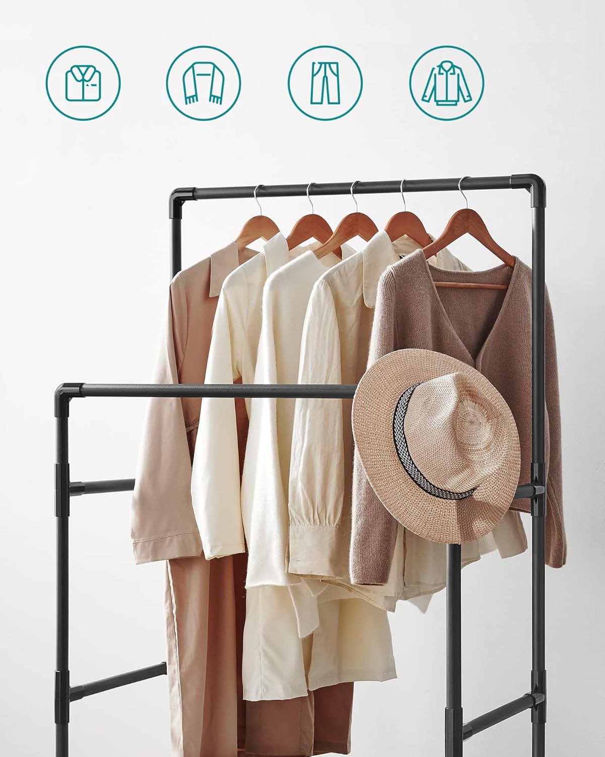 SONGMICS Clothes Rail RDR001B02