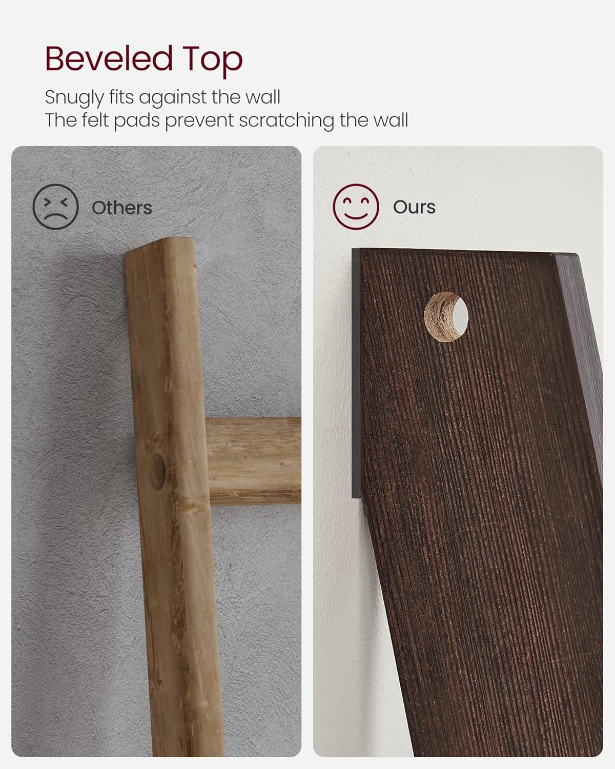 VASAGLE 5-Tier Ladder Shelf LLS018T51