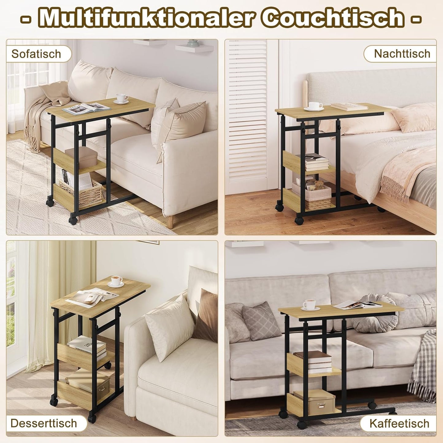 WOLTU Side Table BTS08hei