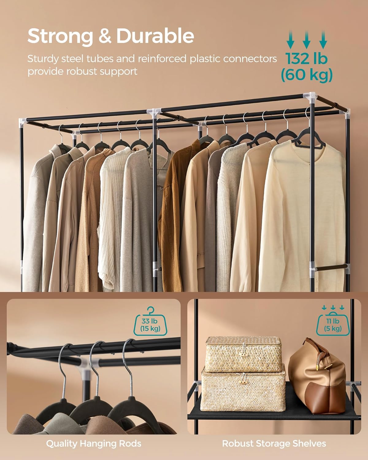 SONGMICS Clothes Wardrobe RYG008B02