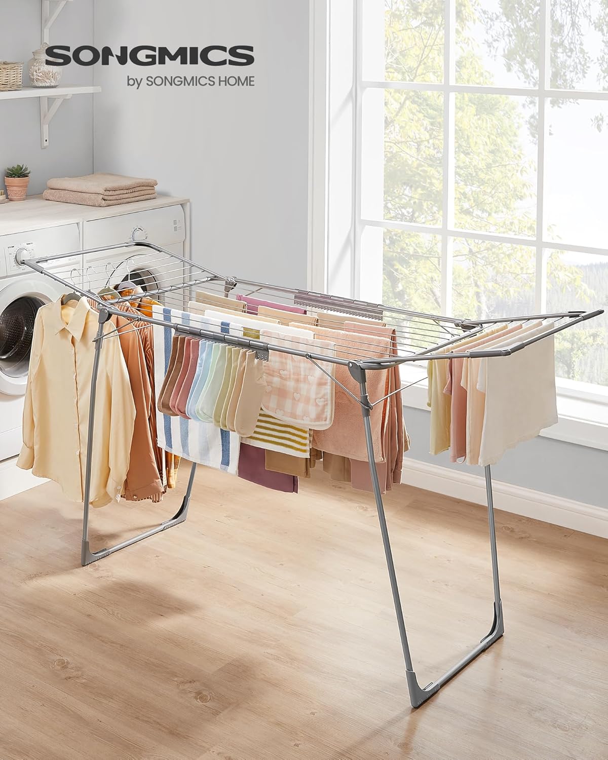 SONGMICS Clothes Drying Rack LLR518G01