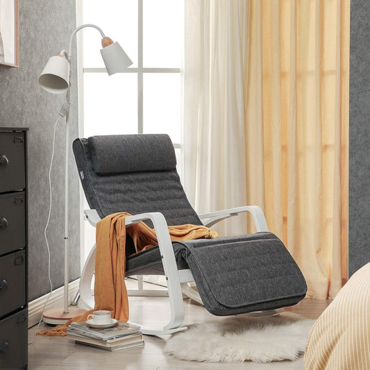 SONGMICS Birch Wood Rocking Chair