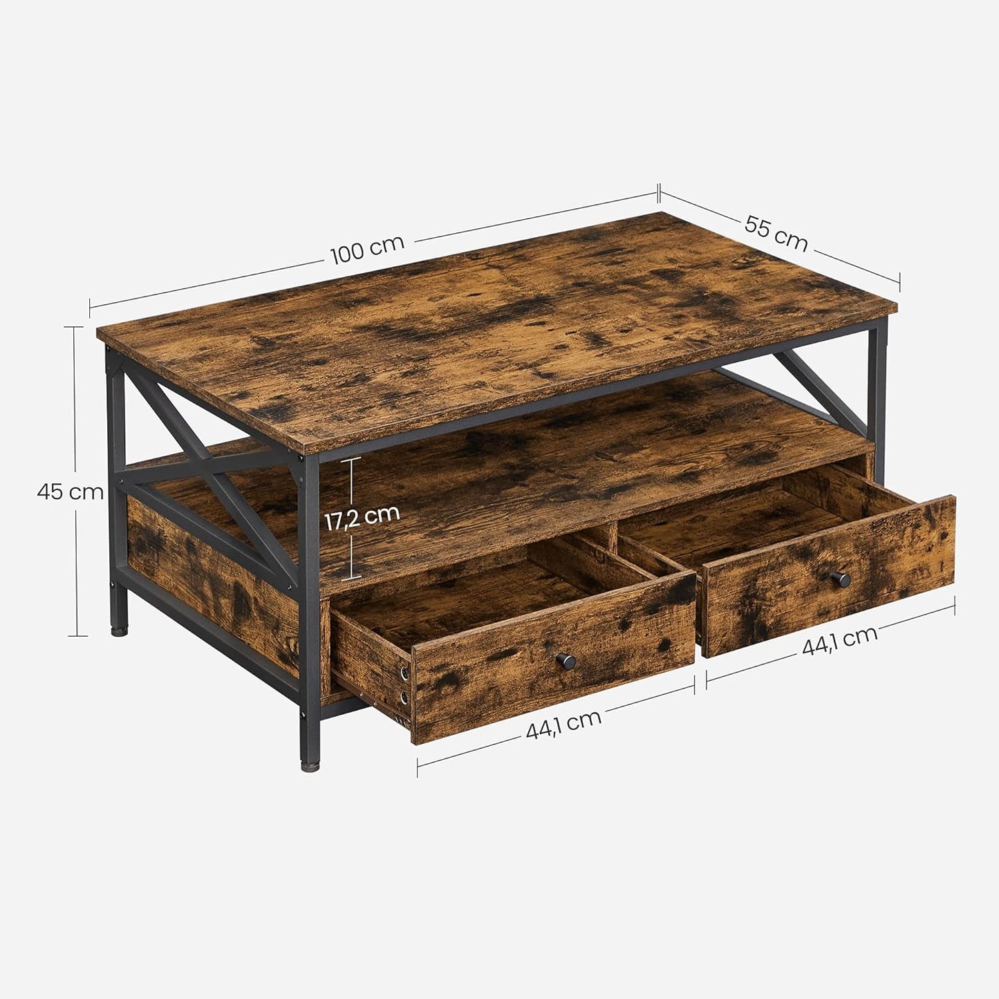 VASAGLE Coffee Table LCT201B01V1