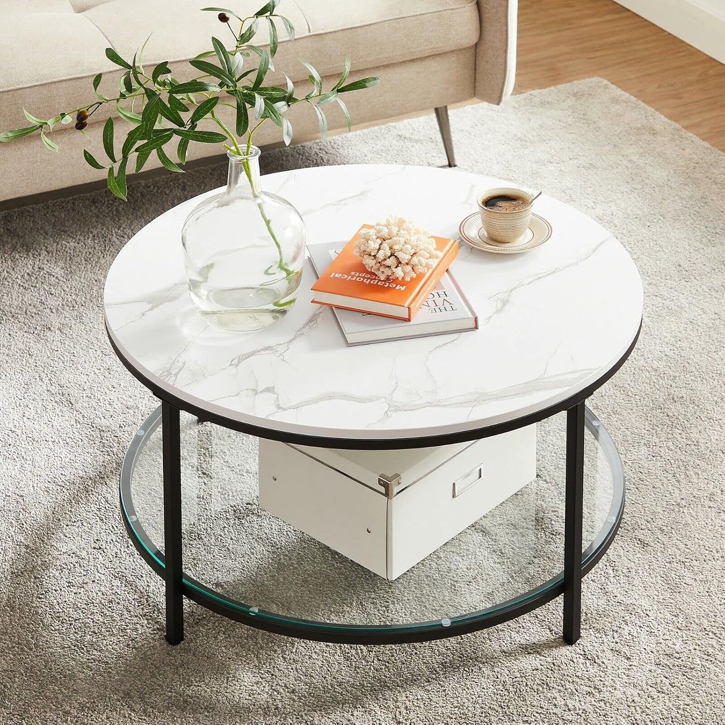 Round coffee table
