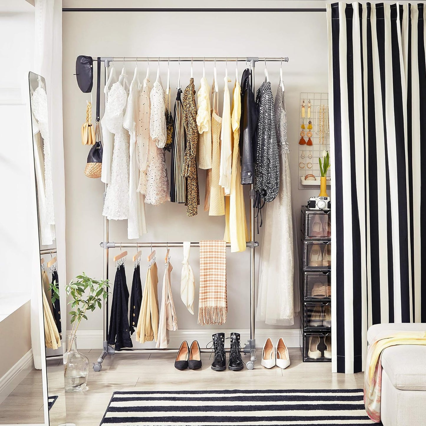 SONGMICS Double Clothes Rail (LLR401)