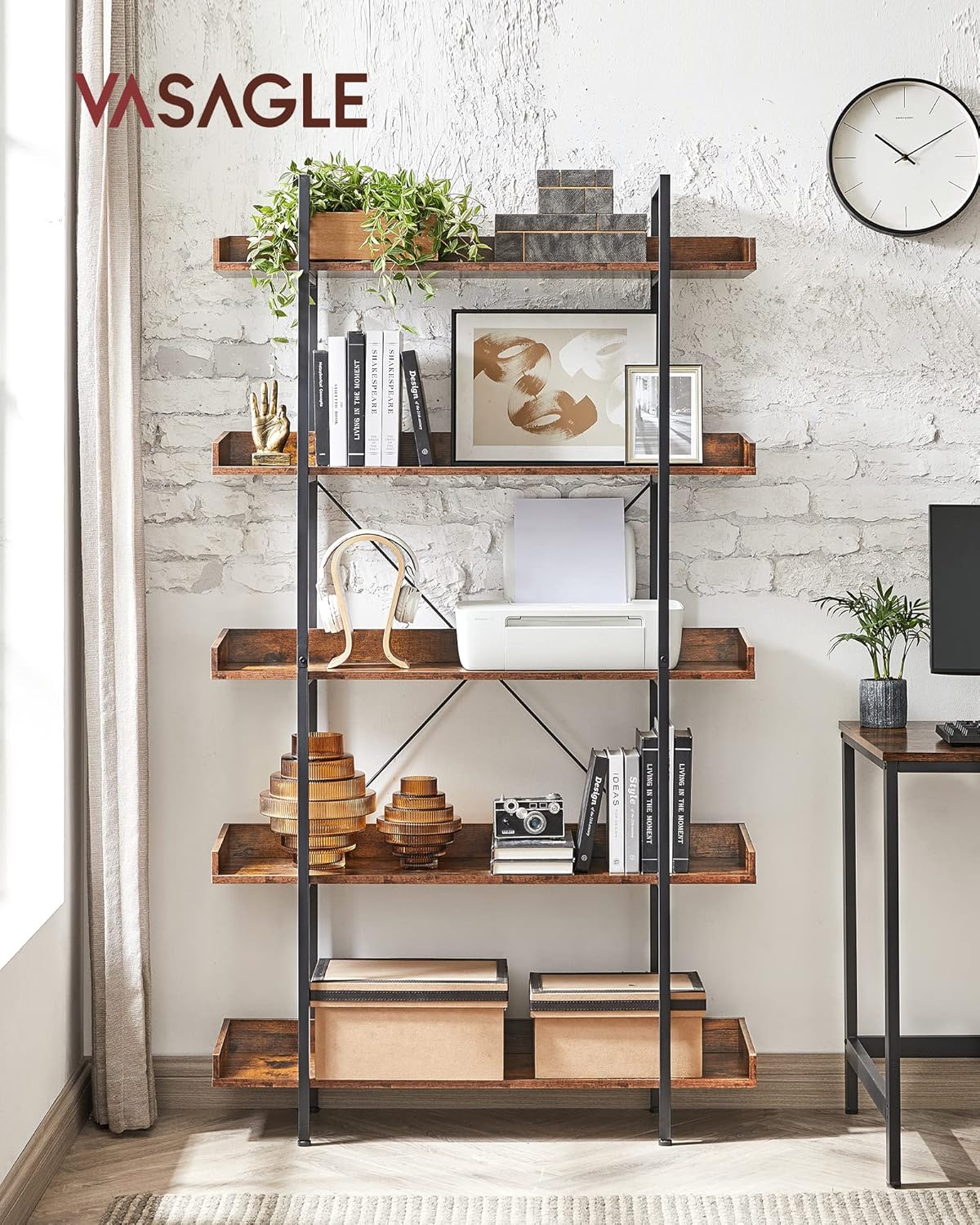VASAGLE Bookcase LLS110B01