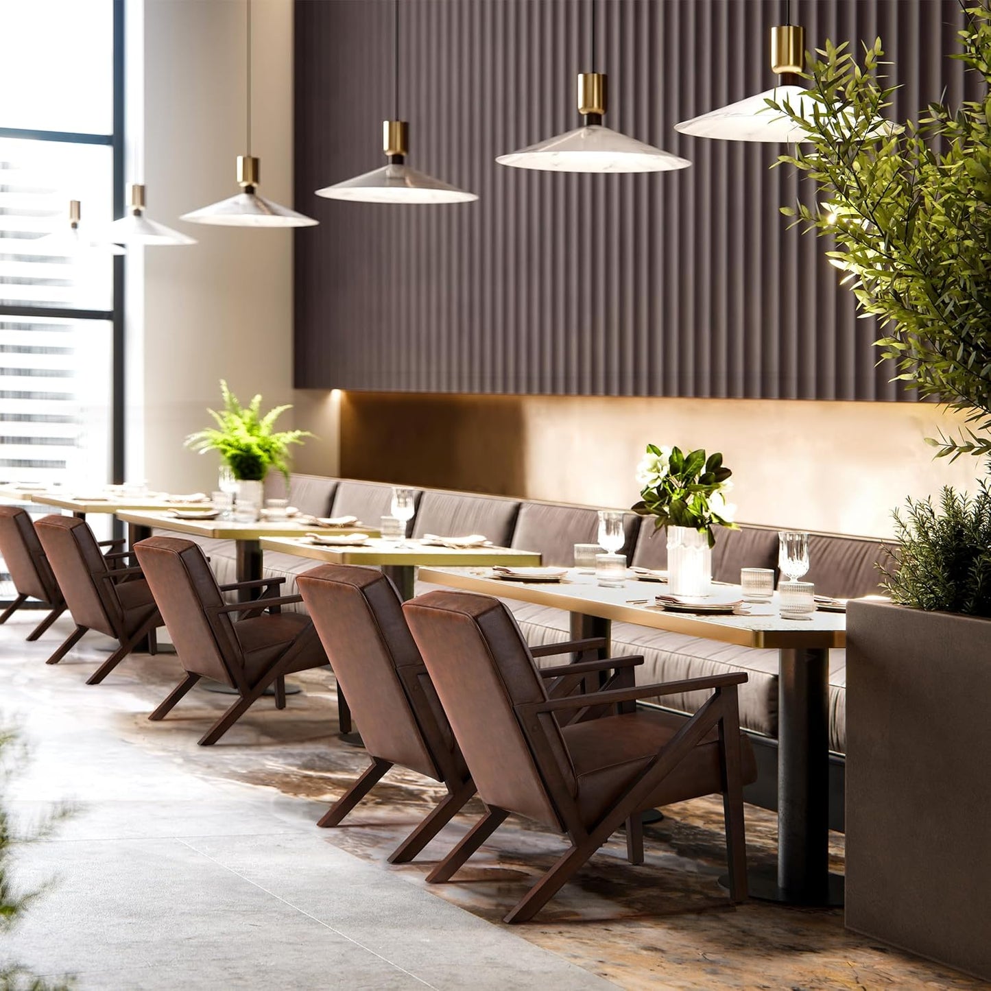 Armchair with Strong Wood Frame