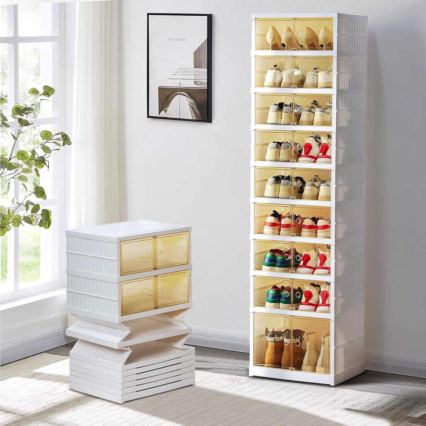 Foldable Shoe Rack Organizer