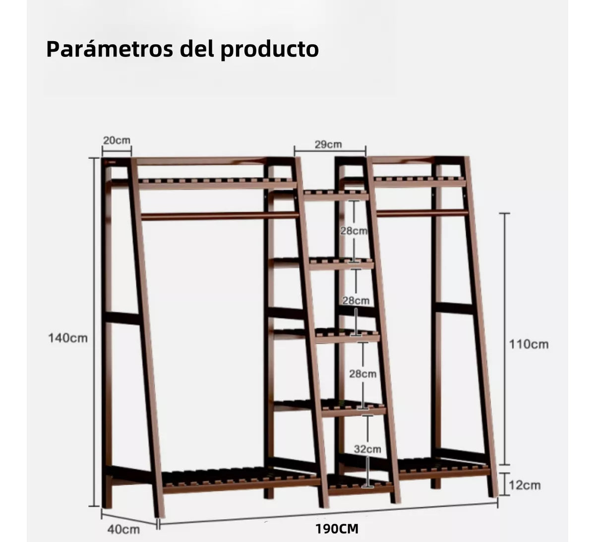 Home Bamboo Wardrobe