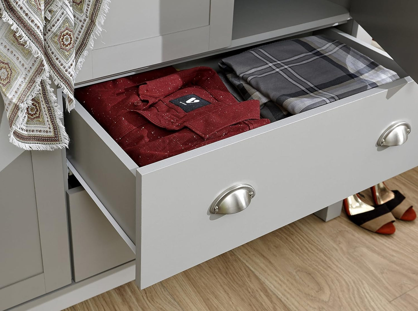 Furniture Wardrobe with 2 Drawers,