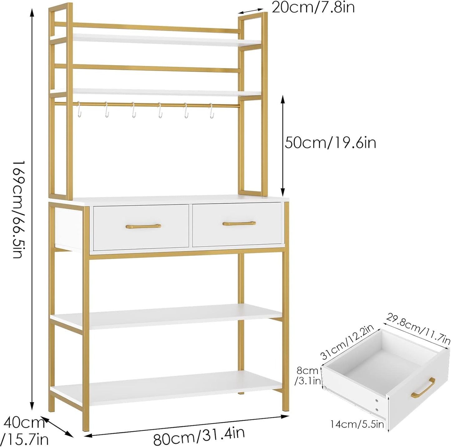 5-Tier Kitchen Rack