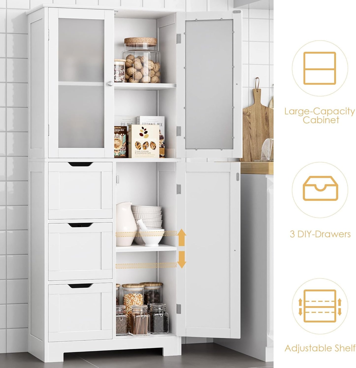 HOCSOK Bathroom Storage Cabinet