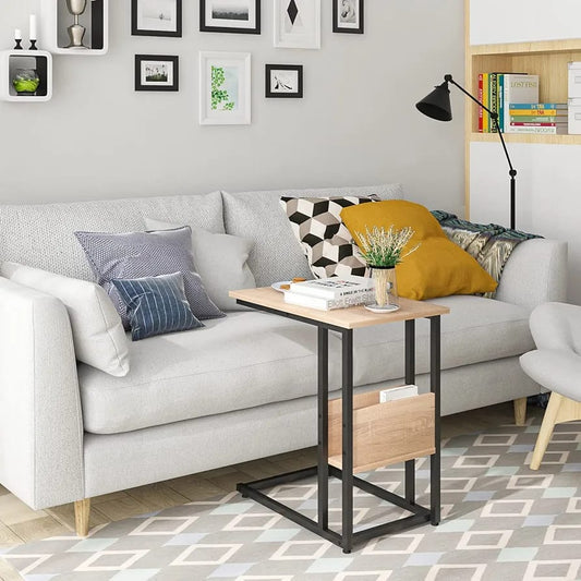 End Table Sofa Side Table with Storage