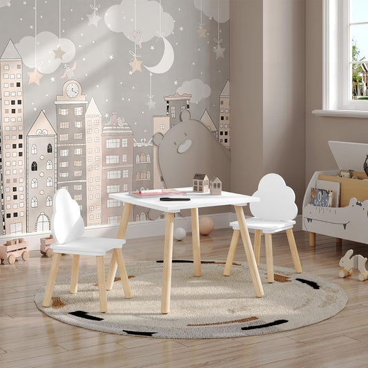 Kids Table and Chair Set, 3-Piece