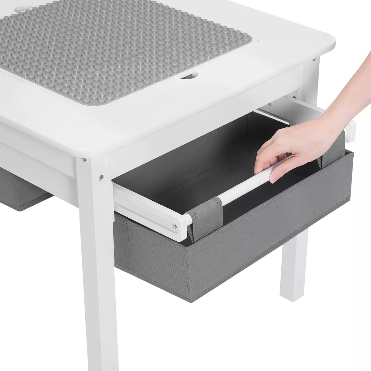 Kids Table and Chairs Childrens Activity Play Build Bricks Table