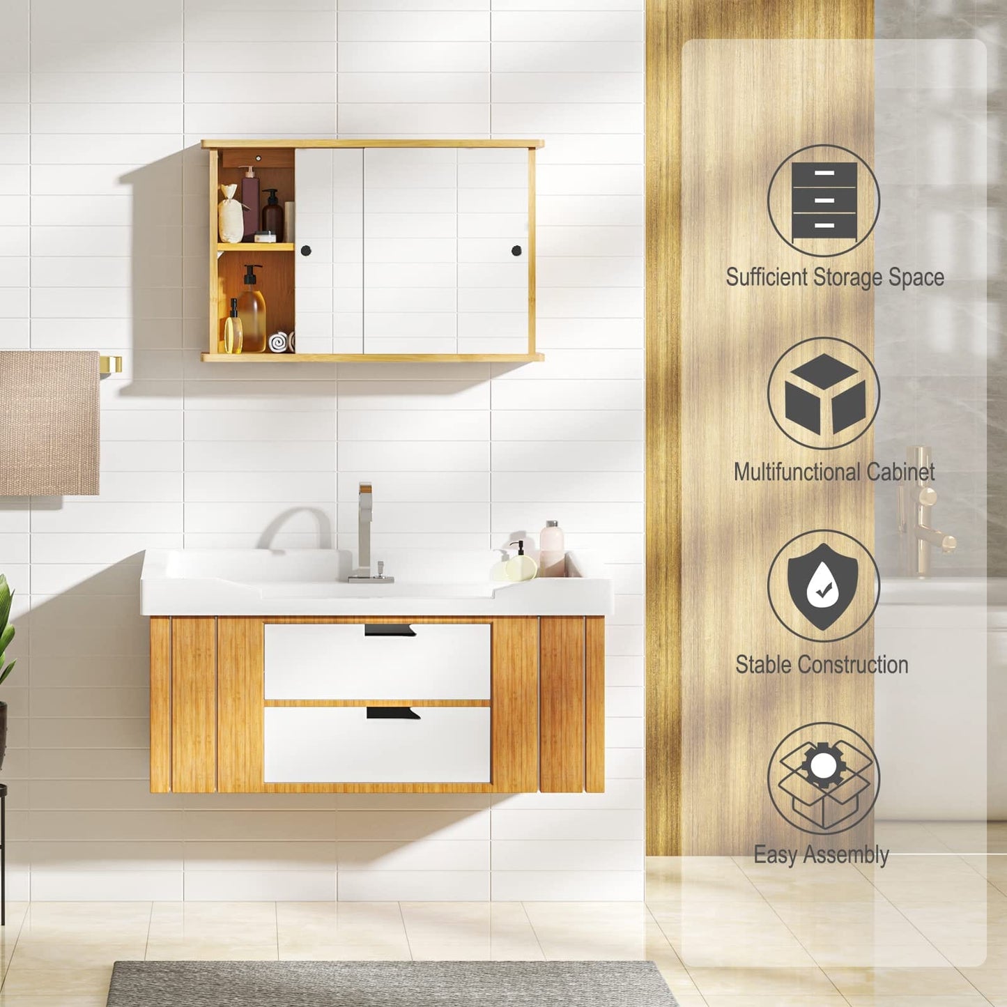 Mirror Cabinet for Bathroom