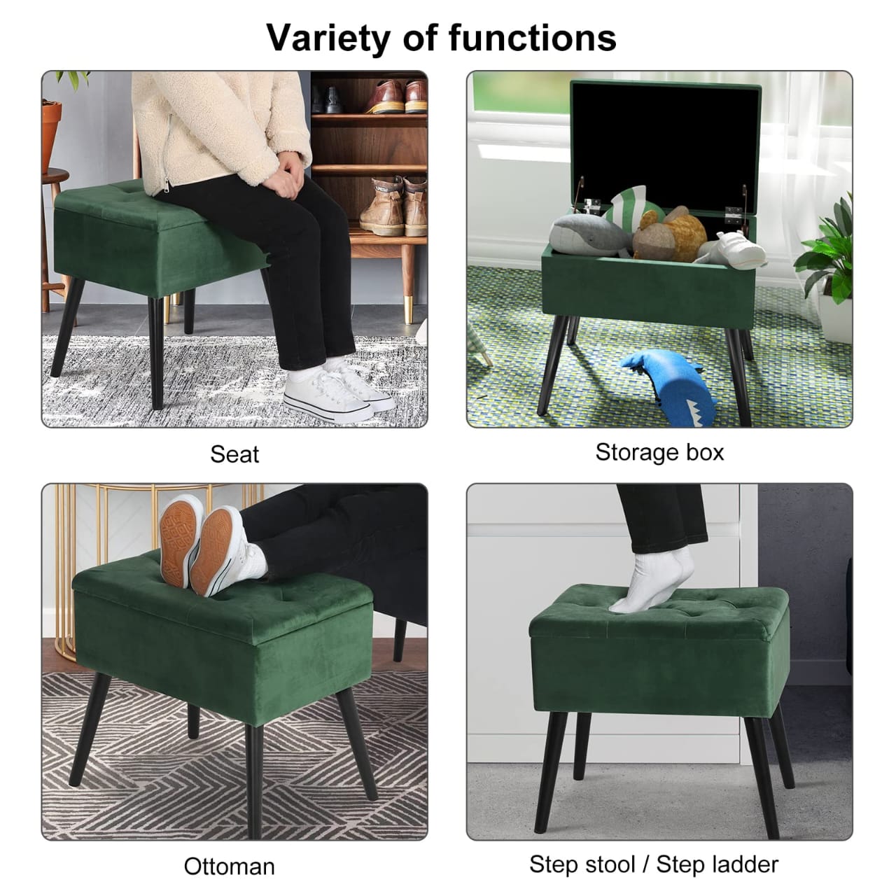 Storage Ottoman Chair Stool