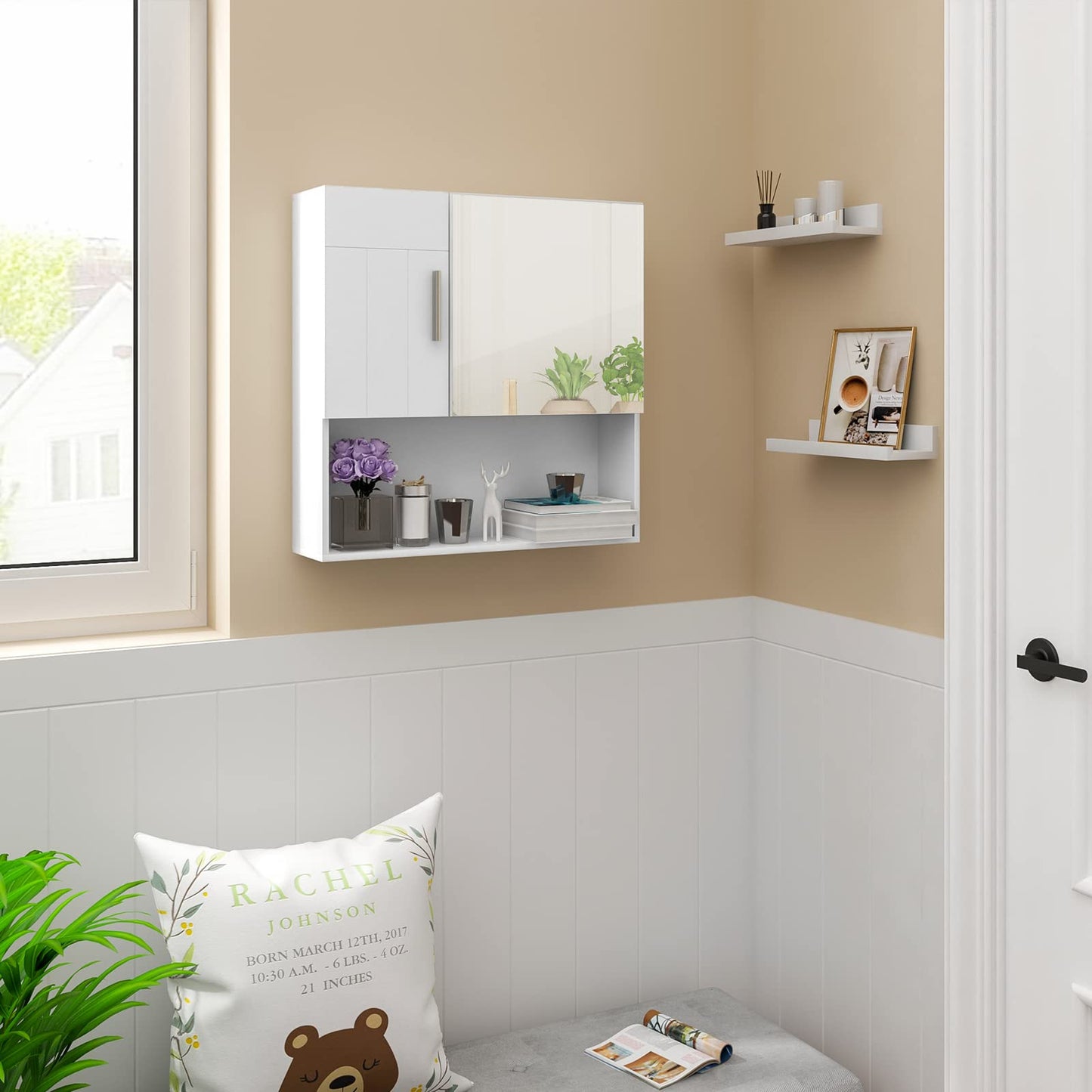 Bathroom Cabinet with Mirror,
