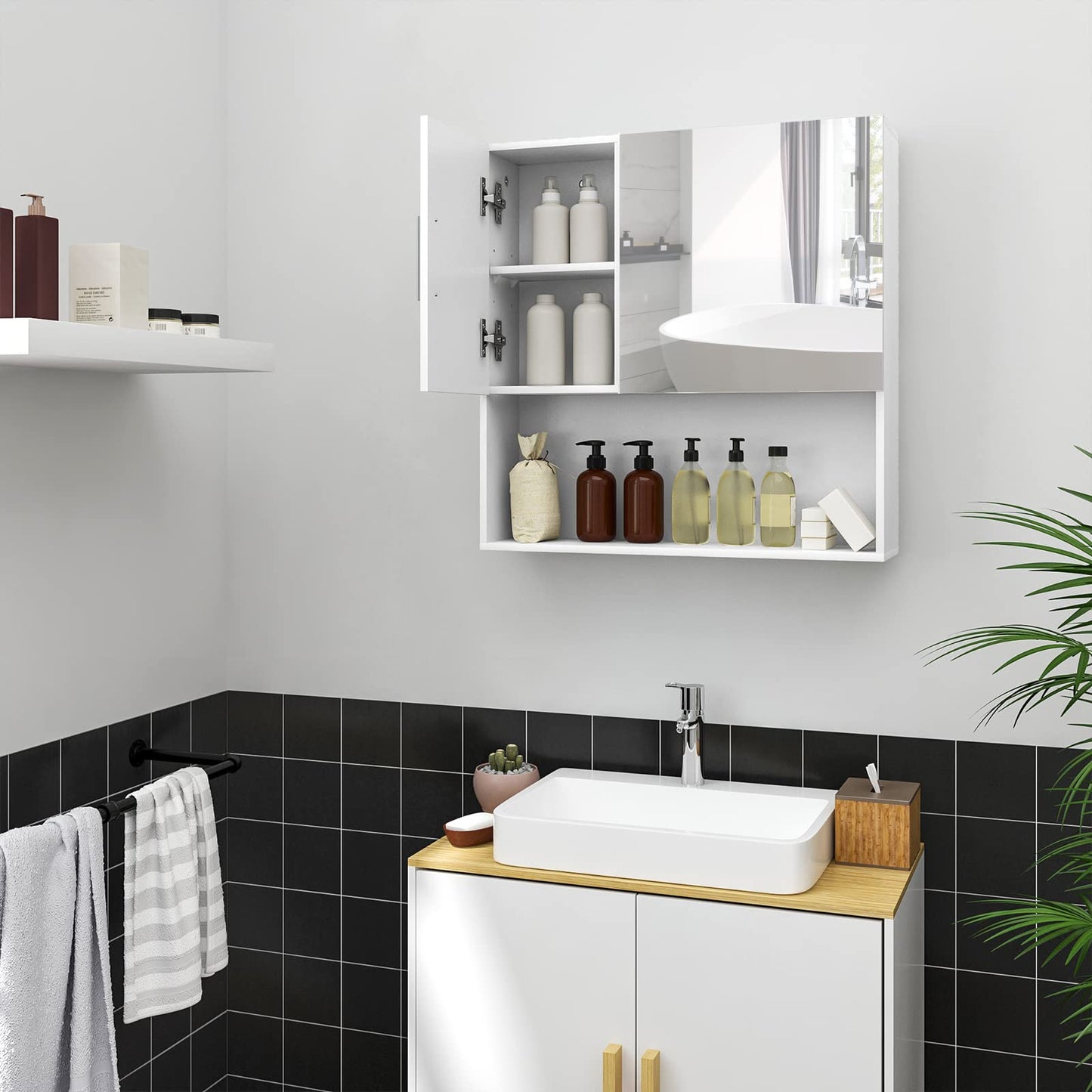 Bathroom Cabinet with Mirror,