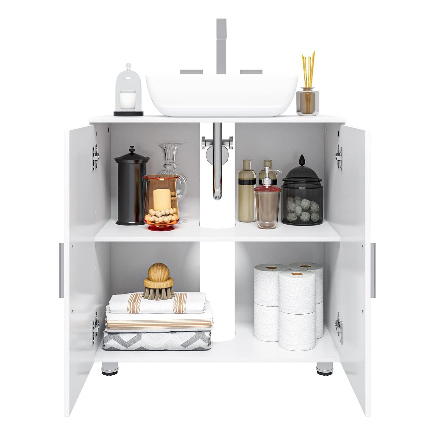 Vanity Unit with Adjustable Divider,
