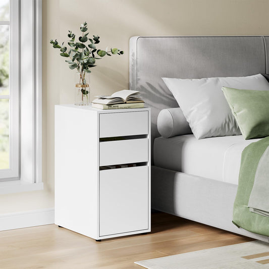 WOLTU Bedside Table, with 3 Drawers