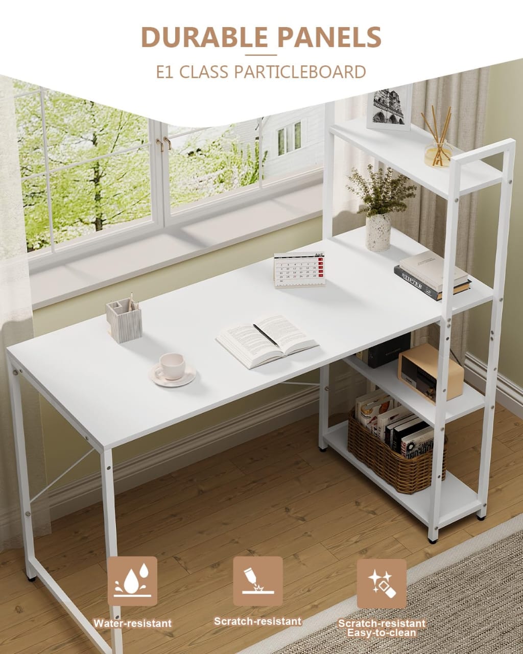 Computer Desk with Shelf